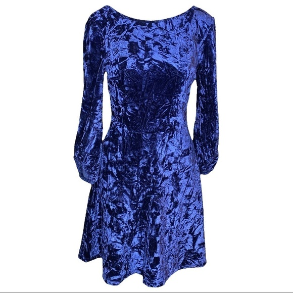 The Vanity Room Dress Crushed Velvet Size S - Picture 1 of 9